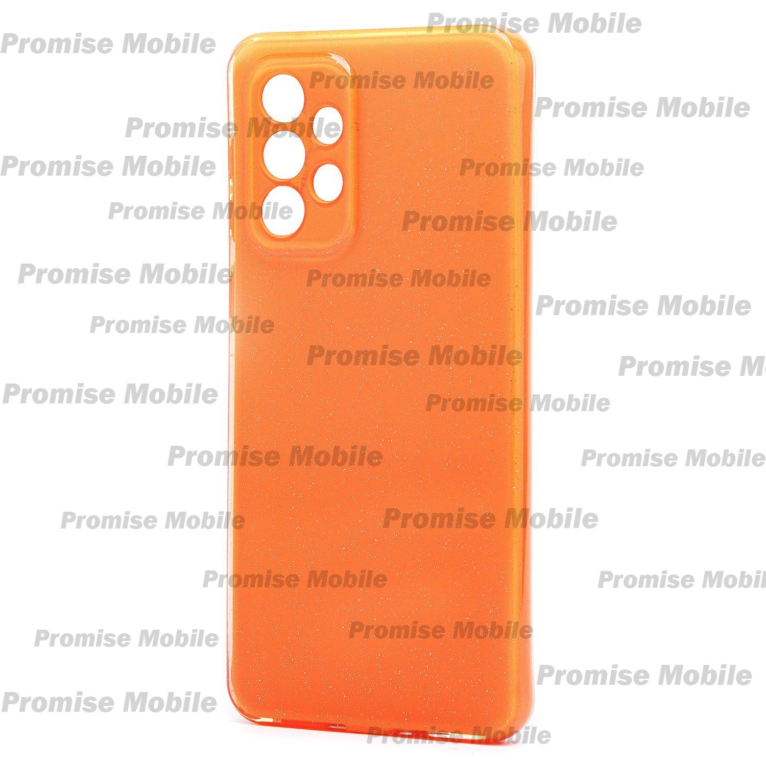 Чехол для Samsung SM-A336B (Galaxy A33 5G) силиконовый с блестками №3 <оранжевый> ― Розничный PromiseMobile