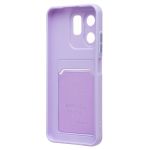 Чехол для Infinix Hot 50i (X6531B) силиконовый с картхолдером №9 <светло-фиолетовый>