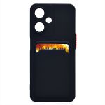 Чехол для Oppo A59 силиконовый с картхолдером №9 <черный>