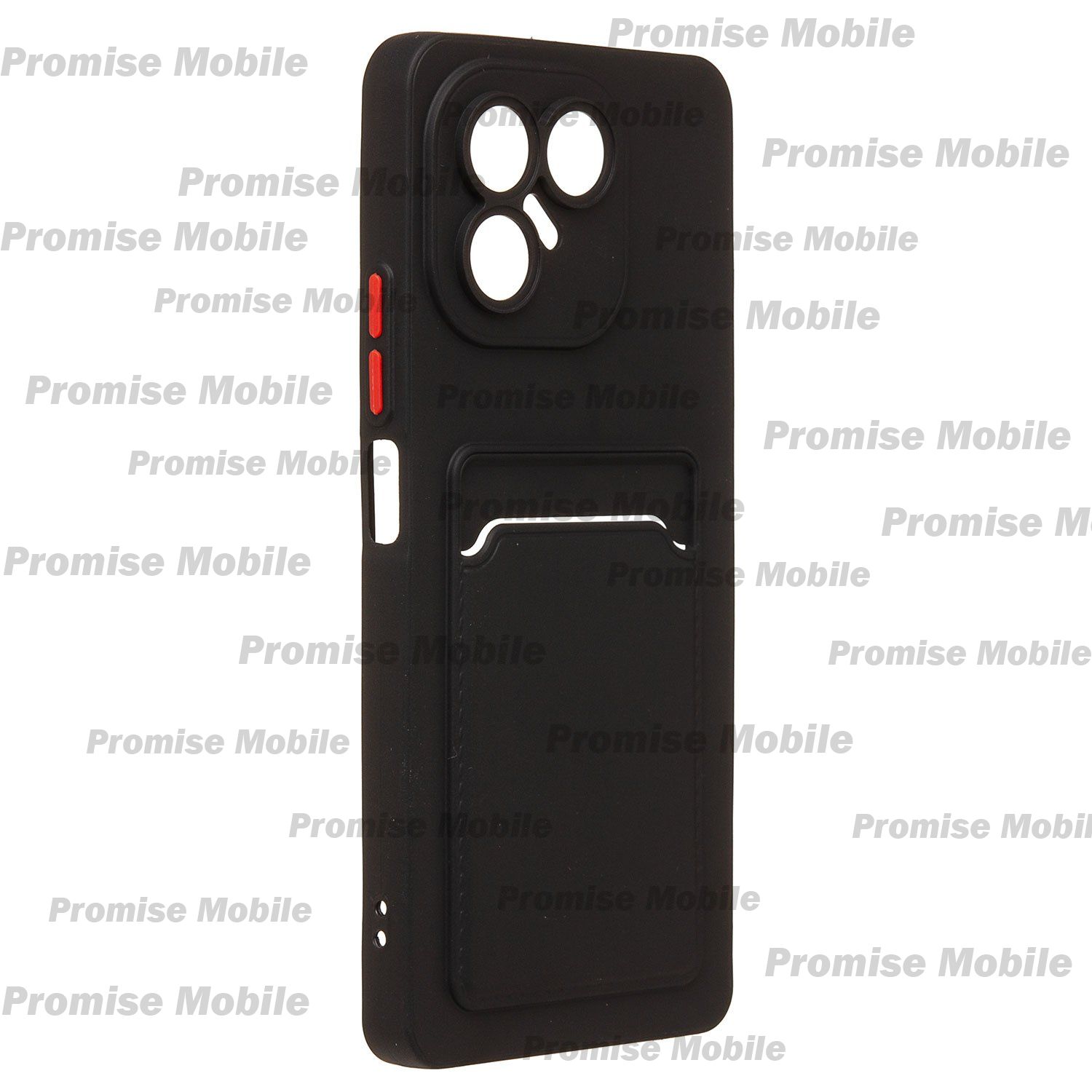 Чехол для Tecno Pova 7 Neo (LJ6) силиконовый с картхолдером №9 <черный> ― Розничный PromiseMobile