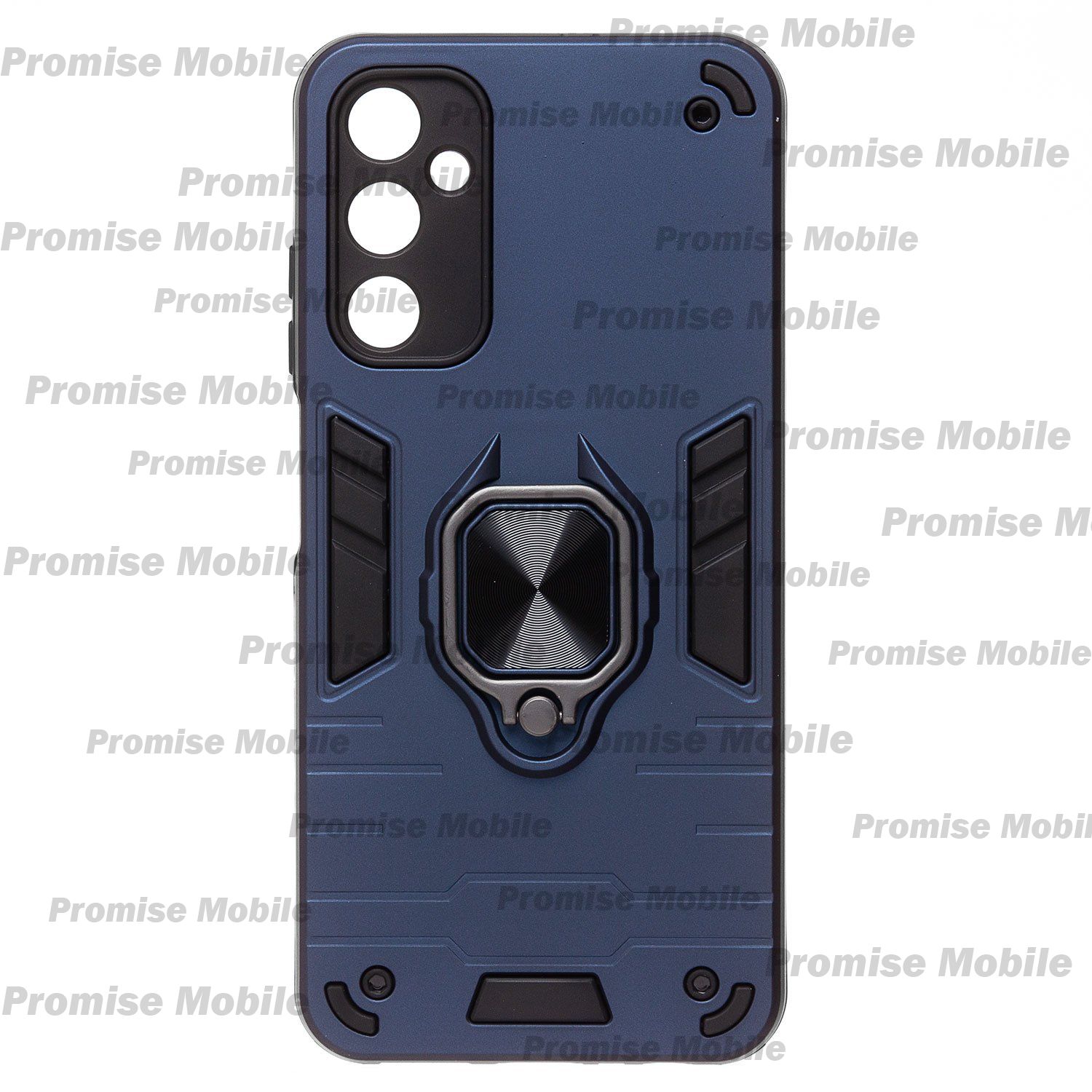 Чехол для Samsung SM-A057F (Galaxy A05s) силиконовый противоударный с кольцом <синий> ― Розничный PromiseMobile
