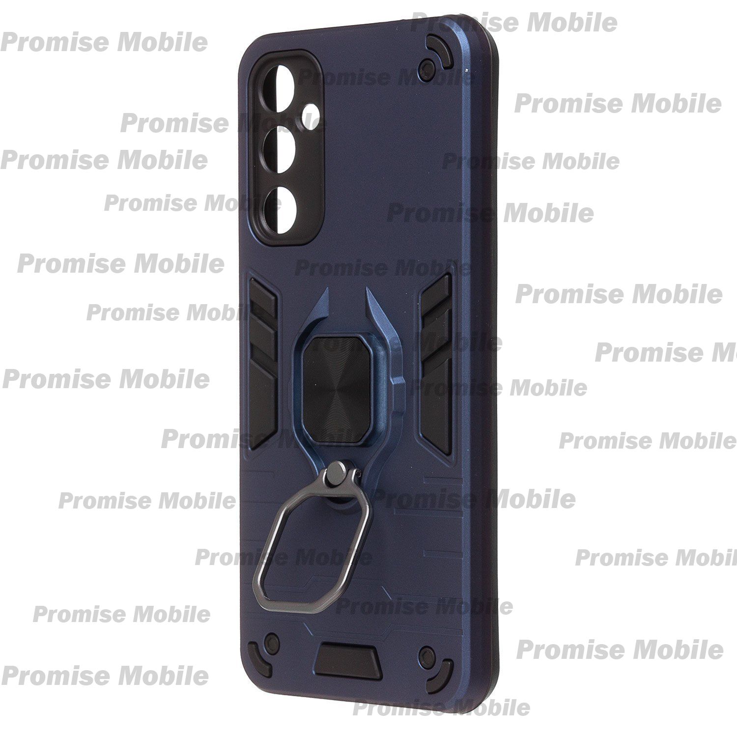 Чехол для Samsung SM-A057F (Galaxy A05s) силиконовый противоударный с кольцом <синий> ― Розничный PromiseMobile