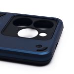 Чехол для Tecno Spark Go 2024 (BG6) силиконовый противоударный с кольцом <синий>