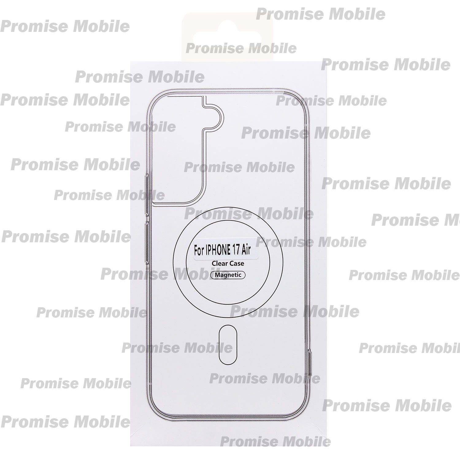 Чехол для Apple iPhone Air пластиковый MagSafe <черный> ― Розничный PromiseMobile