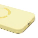 Чехол для Apple iPhone 15 Pro Max силиконовый Soft Touch MagSafe Vawi <желтый>