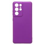 Чехол для Samsung SM-G998B (Galaxy S21 Ultra) силиконовый Soft Touch 4 <фиолетовый>