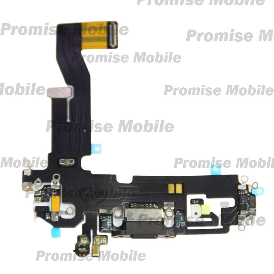 Шлейф для Apple iPhone 12 Pro на системный разъем и микрофон <черный> ― Розничный PromiseMobile