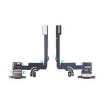 Шлейф для Apple iPhone 16 Pro на системный разъем и микрофон <черный> (оригинал)