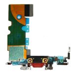 Шлейф для Apple iPhone 8 на системный разъем и микрофон <красный>