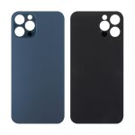 Задняя крышка для Apple iPhone 12 Pro (широкий вырез под камеру) <синий>