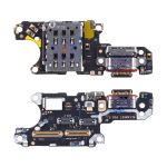 Плата нижняя для Huawei P50 на системный разъем, разъем Sim-карты и микрофон (оригинал)
