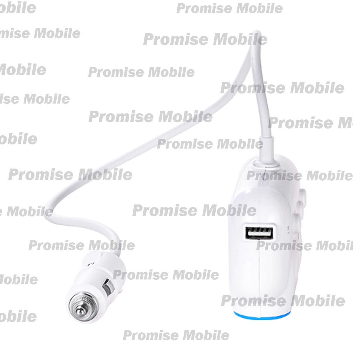 Разветвитель гнезда прикуривателя Hoco C1 (3 гнезда) <белый> ― Розничный PromiseMobile