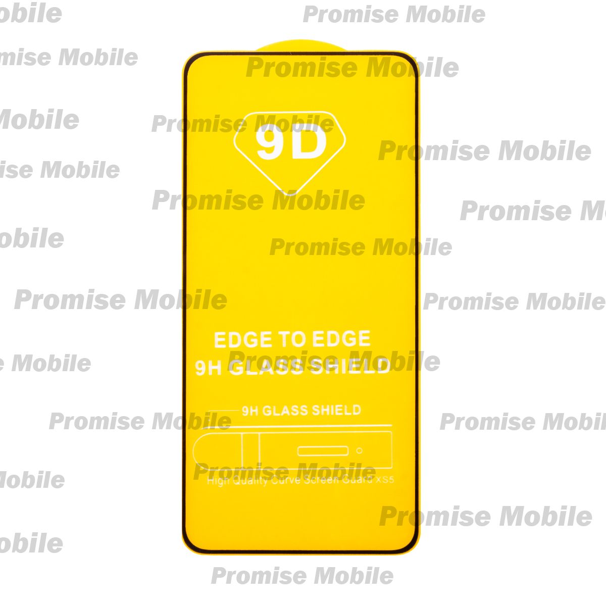 Защитное стекло для Huawei FOA-LX9 (2.5D/полная наклейка) <черный> ― Розничный PromiseMobile