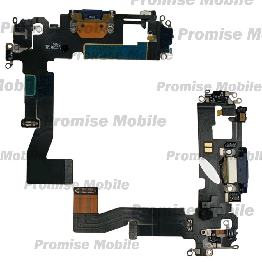 Шлейф для Apple iPhone 12 Pro на системный разъем и микрофон <черный> ― Розничный PromiseMobile