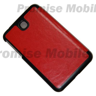 Чехол для Samsung P3210 (Galaxy Tab 3 7.0) задняя крышка + Smart Cover Origami <красно-черный> ― Розничный PromiseMobile