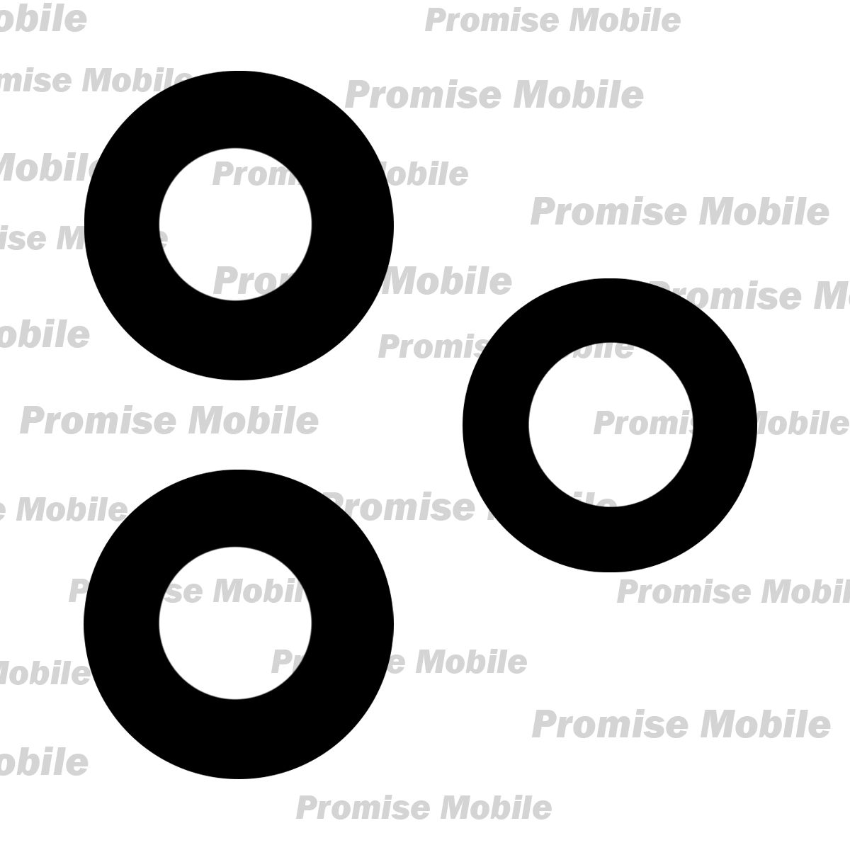 Стекло камеры для Realme GT Master Edition (комплект 3 шт.) <черный> ― Розничный PromiseMobile