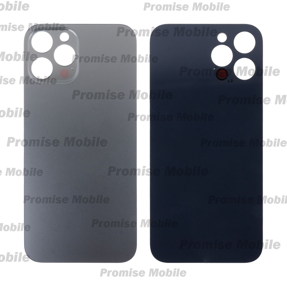 Задняя крышка для Apple iPhone 12 Pro Max (широкий вырез под камеру) <серый> (оригинал) ― Розничный PromiseMobile