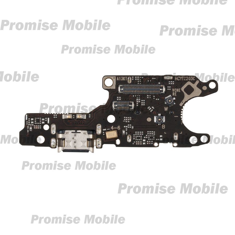 Плата нижняя для Huawei NAM-LX9 на системный разъем, разъем sim-карты и микрофон ― Розничный PromiseMobile