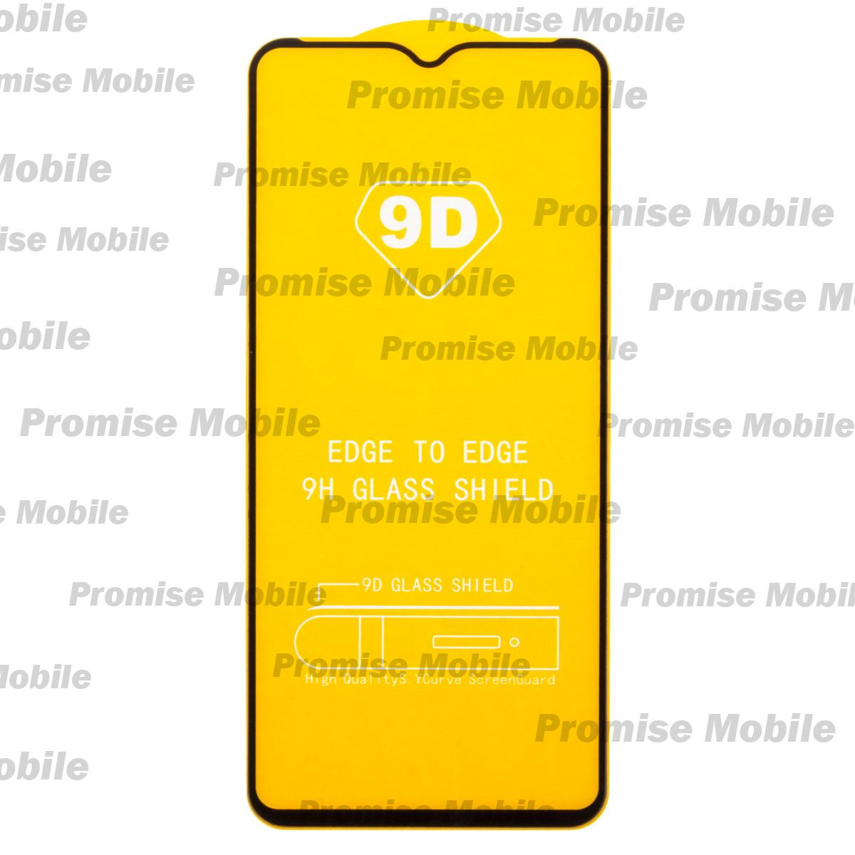 Защитное стекло для Samsung SM-A235F (Galaxy A23) (2.5D/полная наклейка) <черный> ― Розничный PromiseMobile
