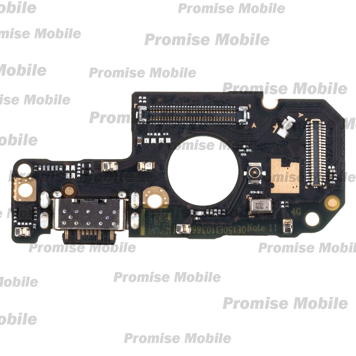 Плата нижняя для Xiaomi Redmi Note 11 на системный разъем и микрофон ― Розничный PromiseMobile