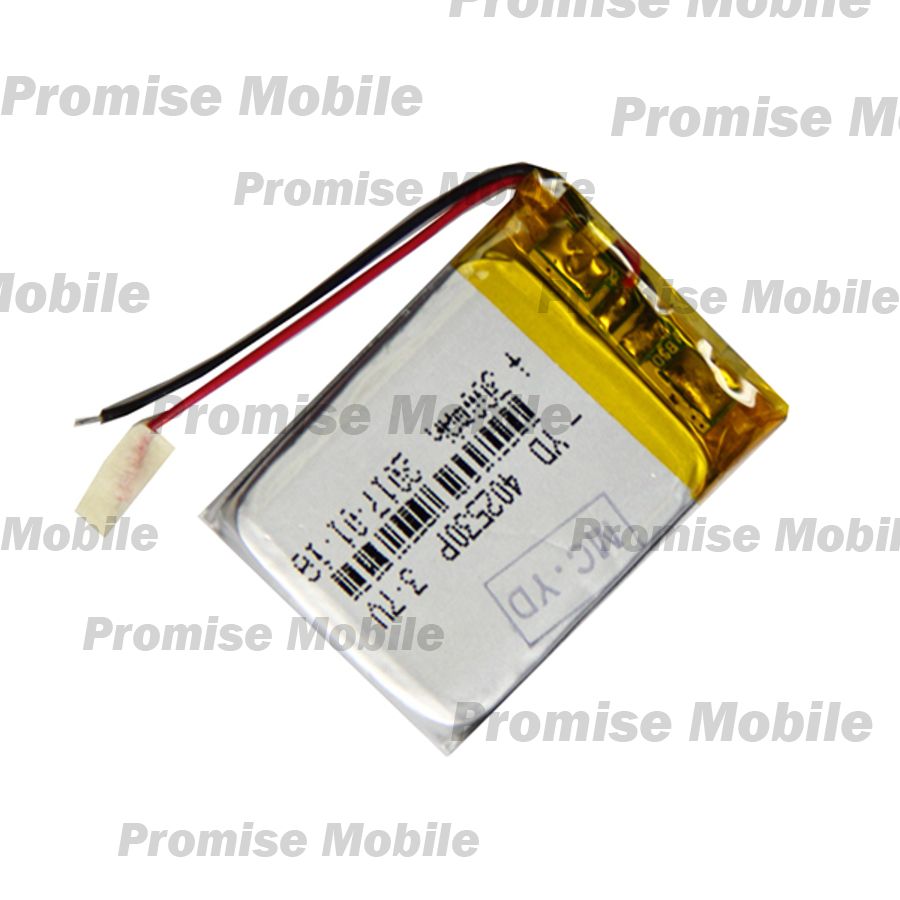 Аккумуляторная батарея для mp3 плееров универсальная 402530p (30*25*4 mm/3,7v/Li-Pol) 300 mAh ― Розничный PromiseMobile