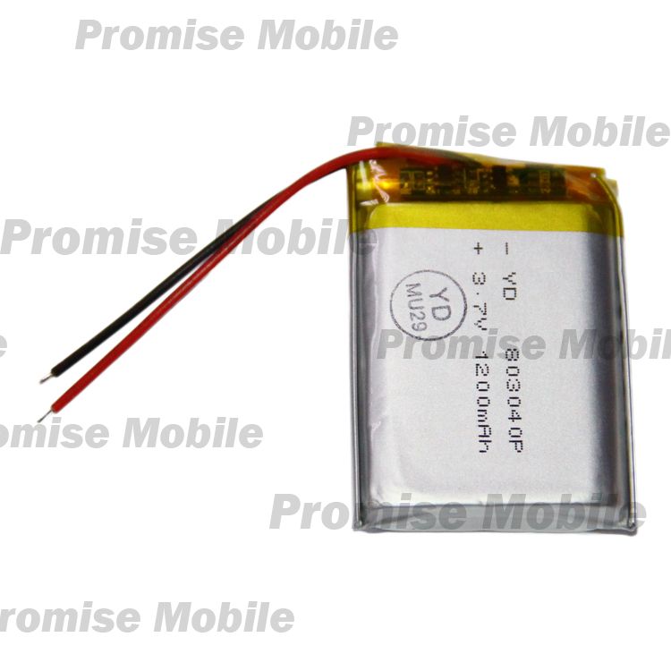 Аккумуляторная батарея универсальная 803040p (8*30*40 mm/3,7v/Li-Pol/2 контакта) 1200 mAh ― Розничный PromiseMobile