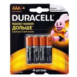 Батарейка AAA Duracell LR03 Basic CN (упаковка 4 шт.)