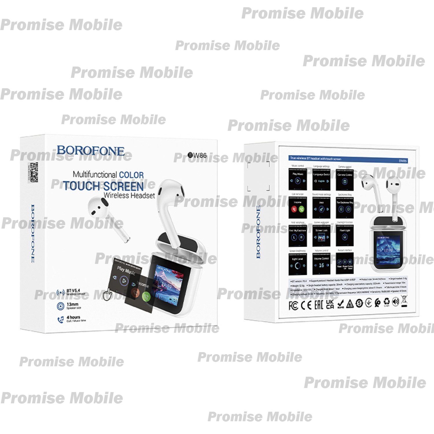 Беспроводные Bluetooth наушники Borofone BW86 <белый> ― Розничный PromiseMobile