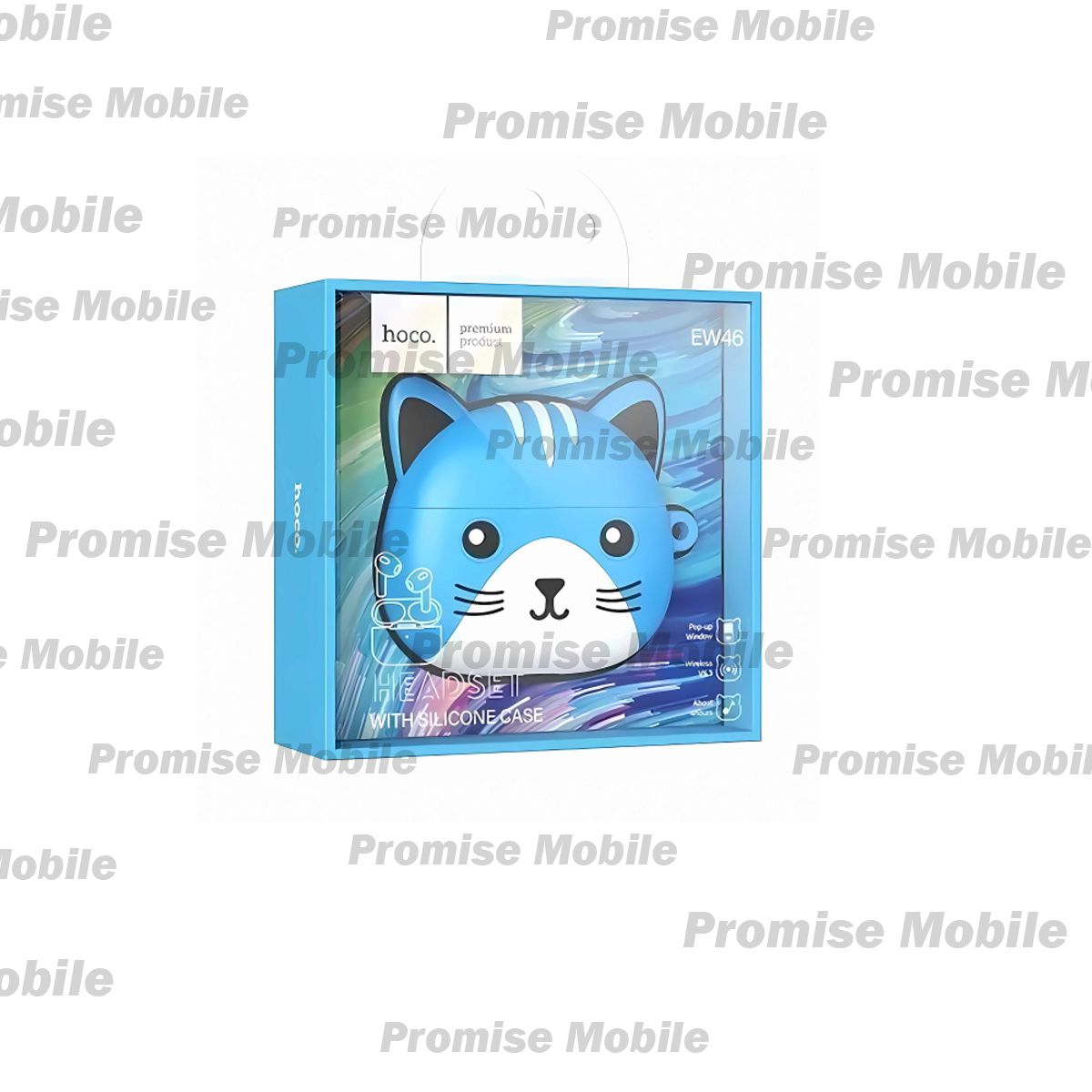 Беспроводные Bluetooth наушники Hoco EW46 <голубой> ― Розничный PromiseMobile