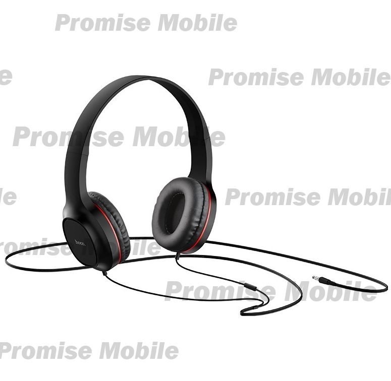 Гарнитура 3.5 Hoco W24 накладные + гарнитура 3.5 вакуумные<черно-красный> ― Розничный PromiseMobile