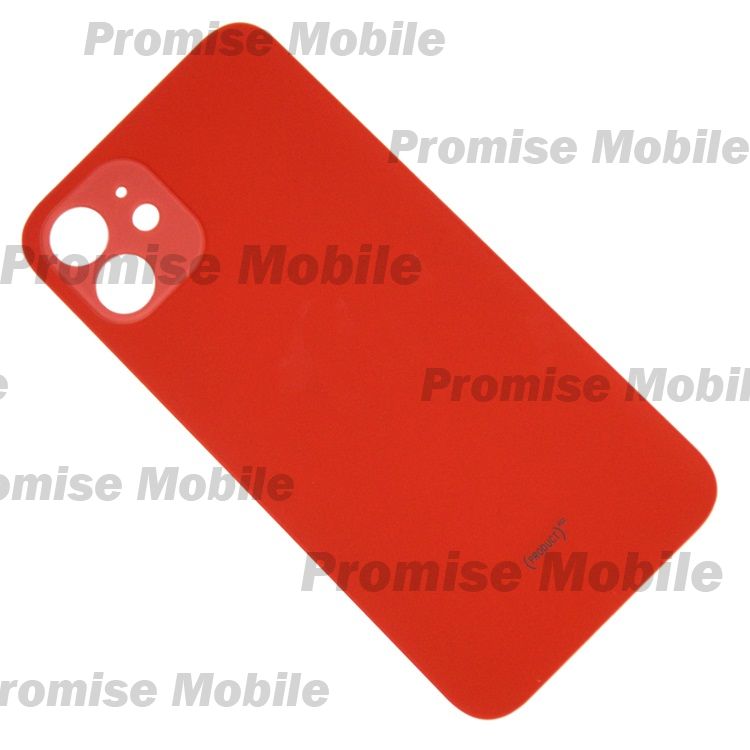 Задняя крышка для Apple iPhone 12 (широкий вырез под камеру) <красный> ― Розничный PromiseMobile