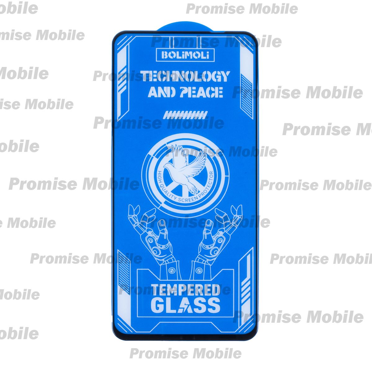 Защитное стекло для Motorola Moto G15 (XT2521-3) (2.5D/полная наклейка) <черный> ― Розничный PromiseMobile