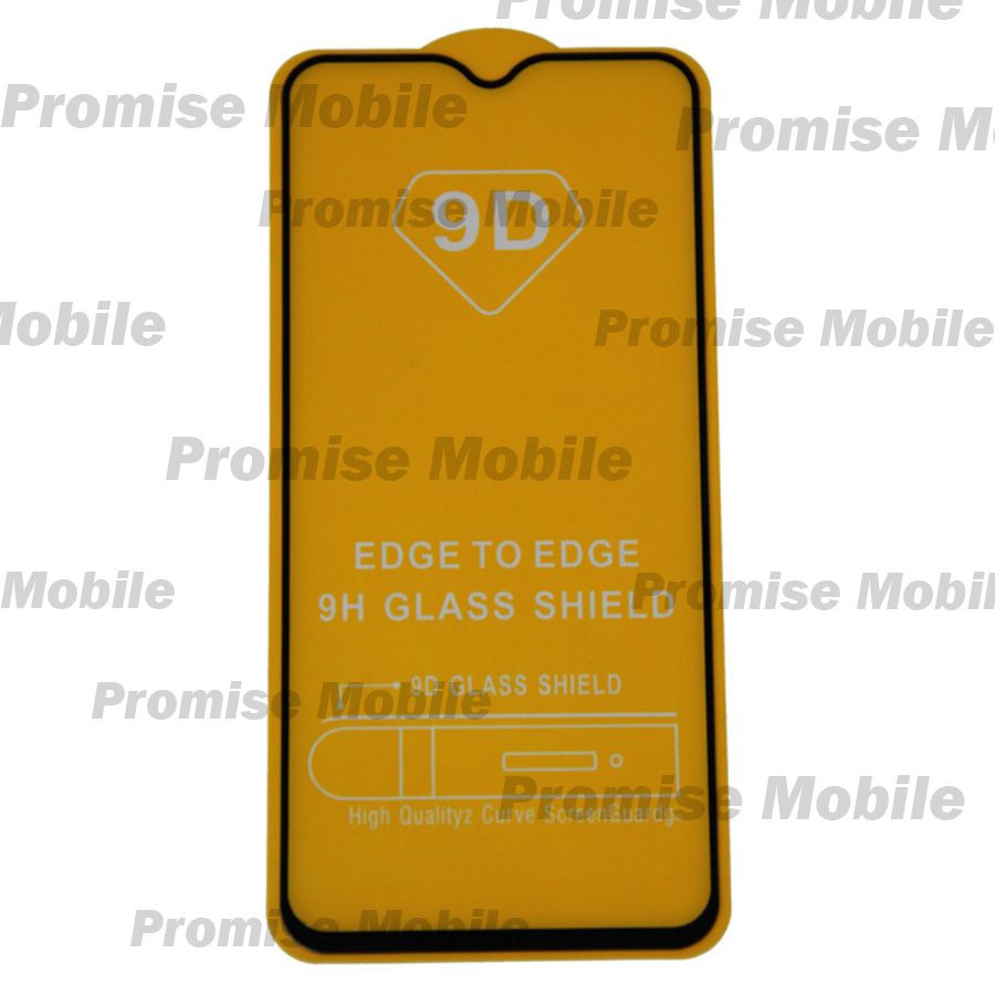 Защитное стекло для Realme XT (2.5D/полная наклейка) <черный> ― Розничный PromiseMobile