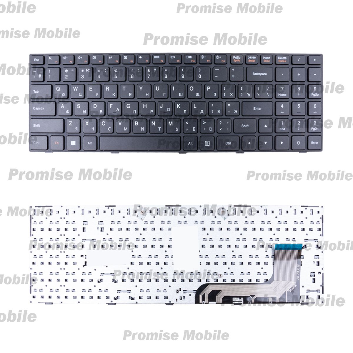 Клавиатура для ноутбука Lenovo IdeaPad 100 с рамкой <черный> ― Розничный PromiseMobile