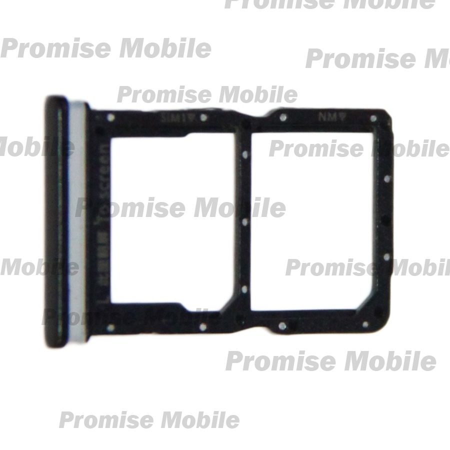 Лоток sim-карты для Huawei Honor 30i и карты памяти <полночный черный> ― Розничный PromiseMobile