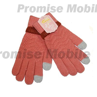 Перчатки для ёмкостных тачскринов (размер S) №18 <оранжевый> ― Розничный PromiseMobile