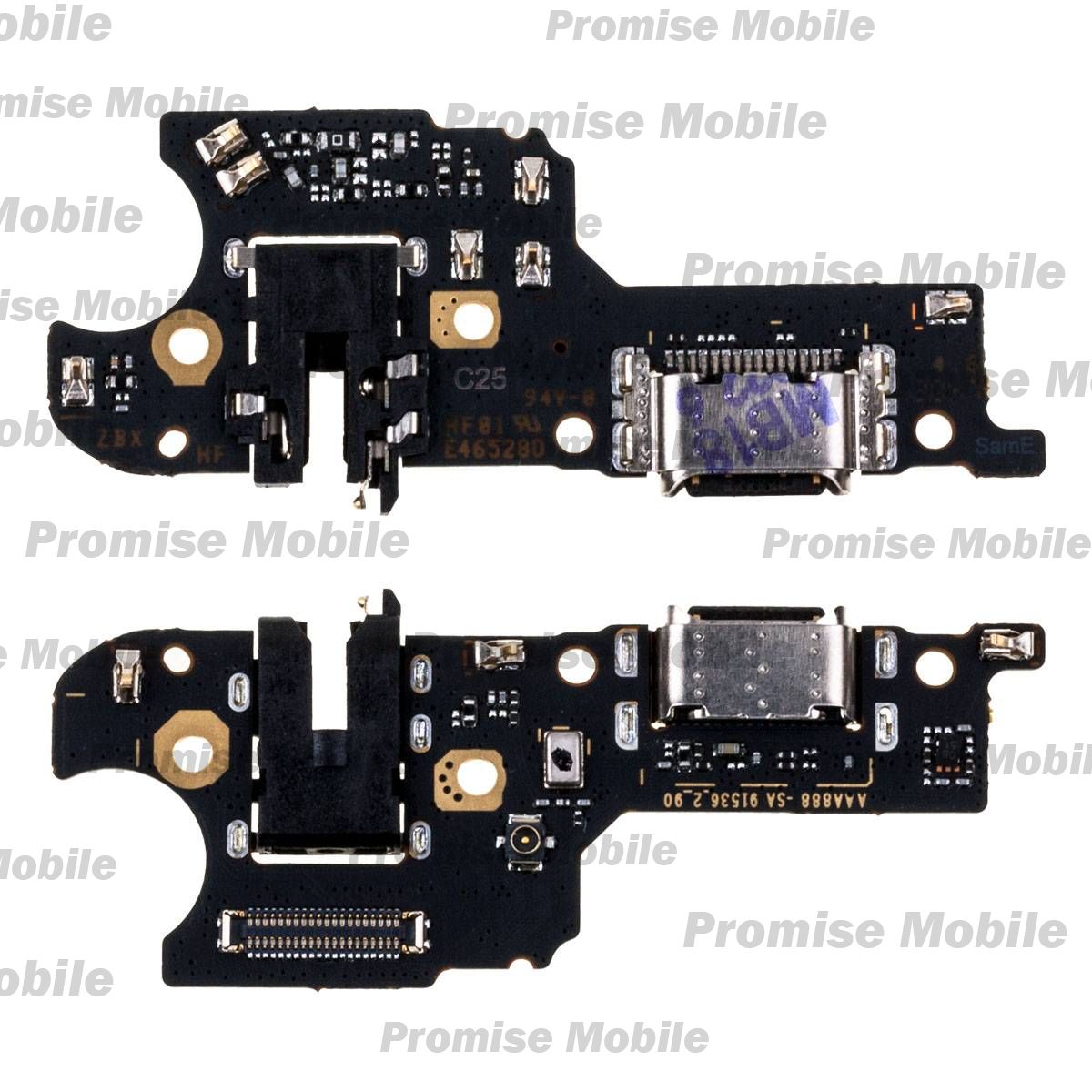 Плата нижняя для Realme RMX3195 на системный разъем, разъем гарнитуры и микрофон ― Розничный PromiseMobile