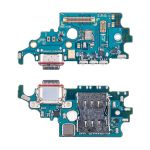 Плата нижняя для Samsung SM-G9910 (Galaxy S21) (Гонконгский рынок!!!) на системный разъем, разъем Sim-карты и микрофон (оригинал)