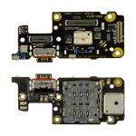 Плата нижняя для Xiaomi 21091116UG на системный разъем, разъем Sim-карты и микрофон (оригинал)