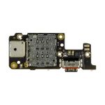 Плата нижняя для Xiaomi 21091116UG на системный разъем, разъем Sim-карты и микрофон (оригинал)