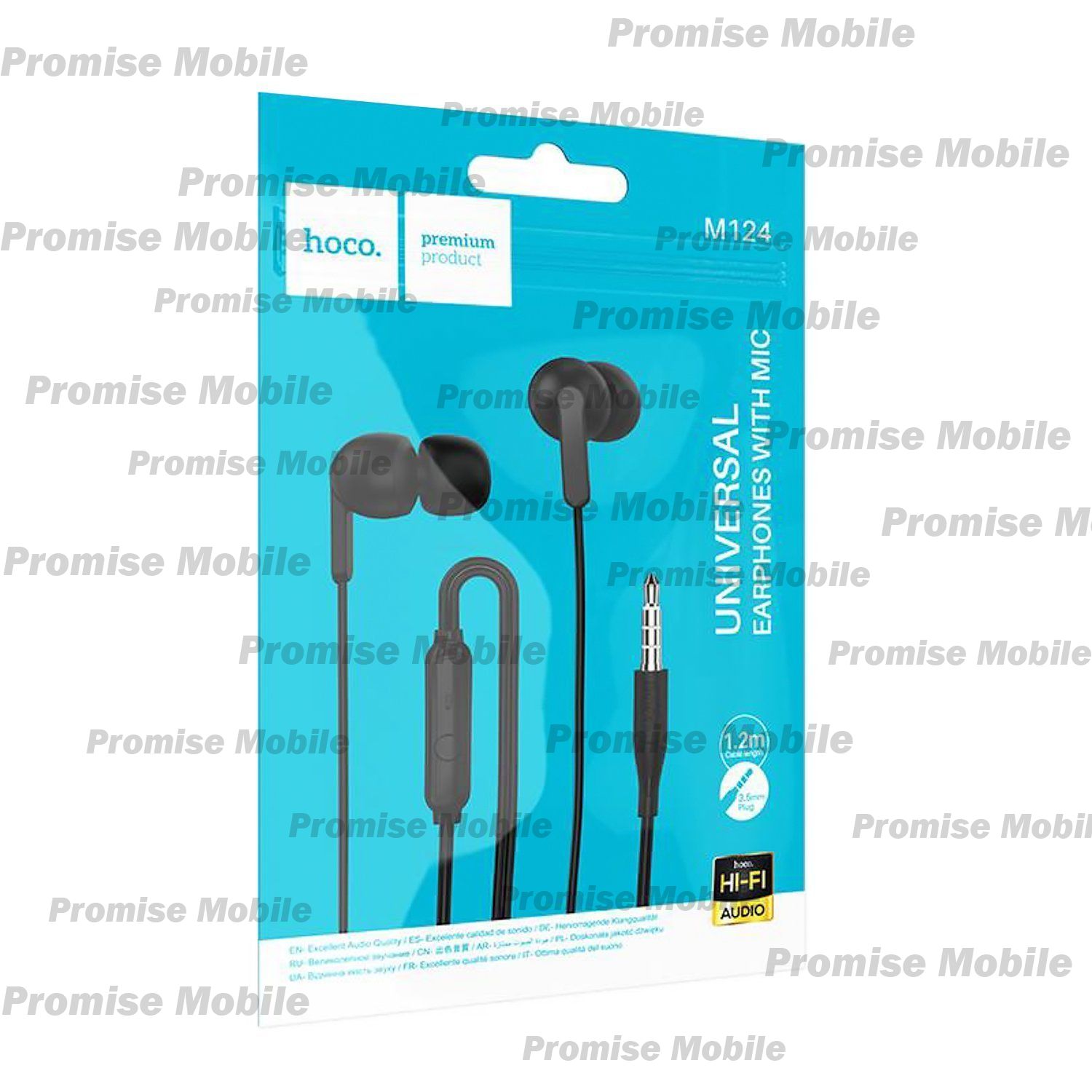 Гарнитура 3.5 Hoco M124 <черный> ― Розничный PromiseMobile