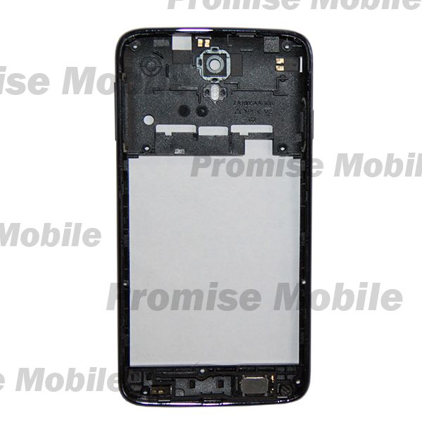 Средняя часть корпуса для Prestigio MultiPhone 3501 DUO в сборе со стеклом камеры, антеннами и динамиком <синий> (оригинал) ― Розничный PromiseMobile