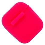 Чехол для кейса наушников Apple AirPods 2 силиконовый тонкий <красный>