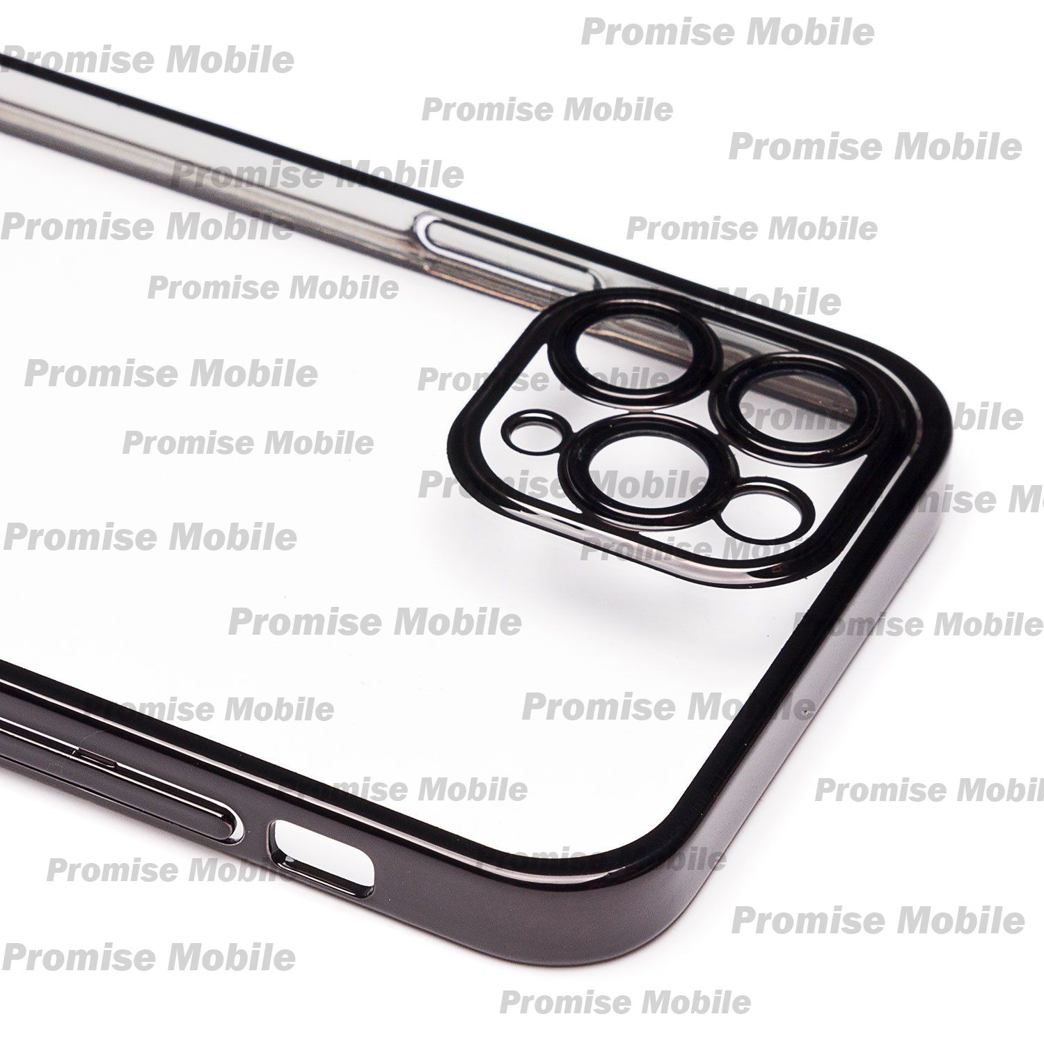 Чехол для Apple iPhone 11 Pro пластиковый с закрытой камерой <черный> ― Розничный PromiseMobile