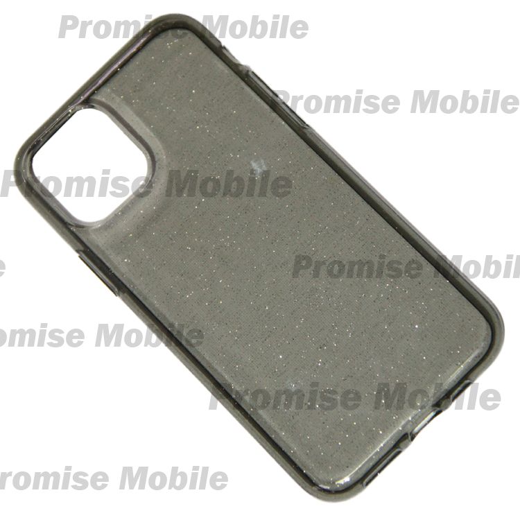 Чехол для Apple iPhone 11 Pro силиконовый с блестками <серо-прозрачный> ― Розничный PromiseMobile