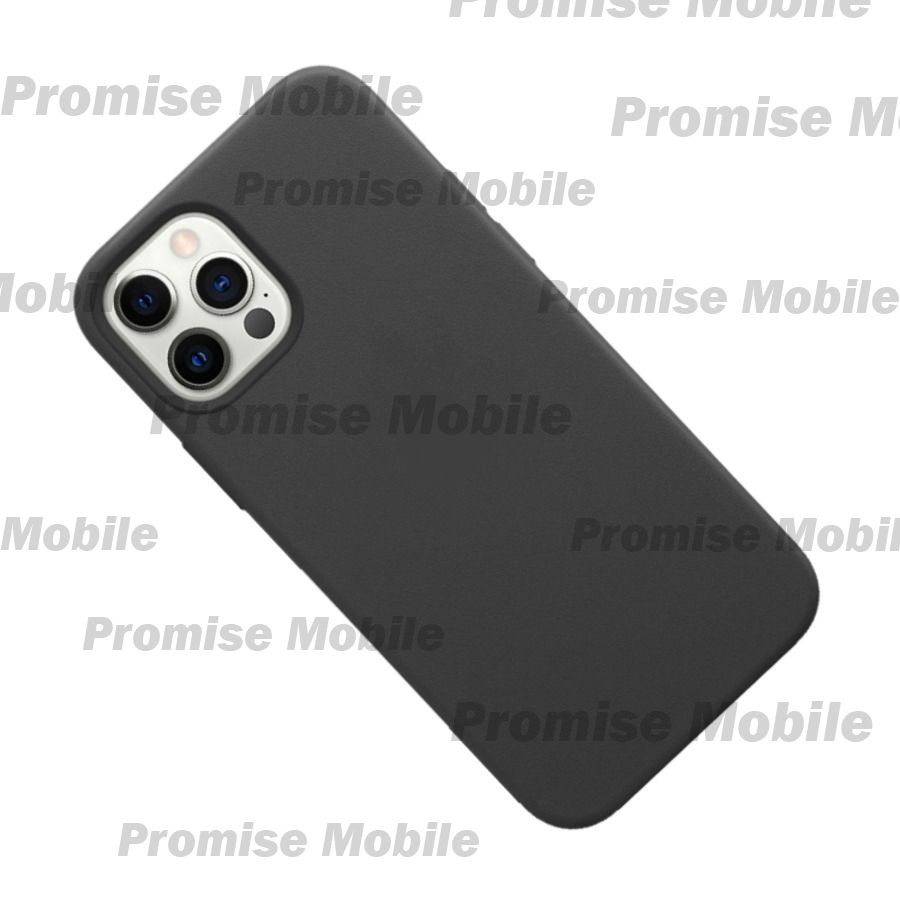 Чехол для Apple iPhone 12 Pro Max Leather MagSafe <черный> (премиум) ― Розничный PromiseMobile