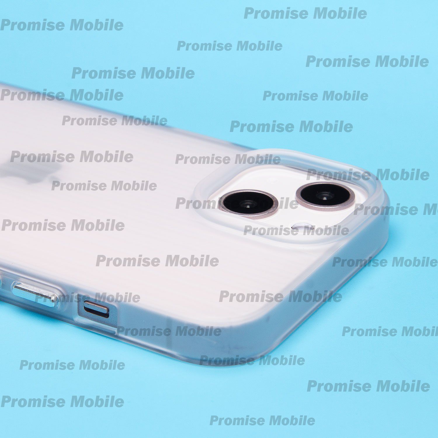 Чехол для Apple iPhone 13 пластиковый рифленый <прозрачный> ― Розничный PromiseMobile