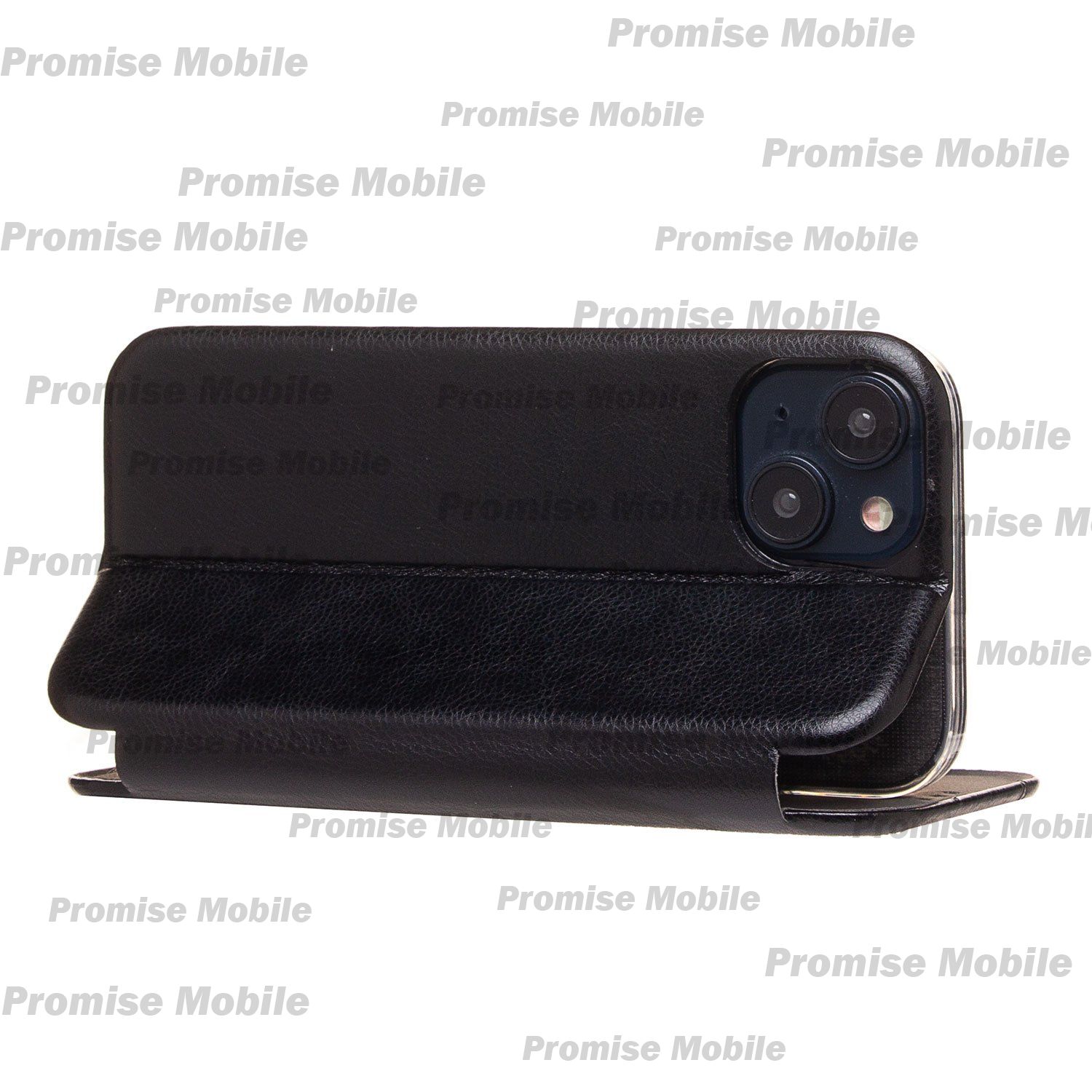 Чехол для Apple iPhone 15 флип боковой кожзам №3 <черный> ― Розничный PromiseMobile