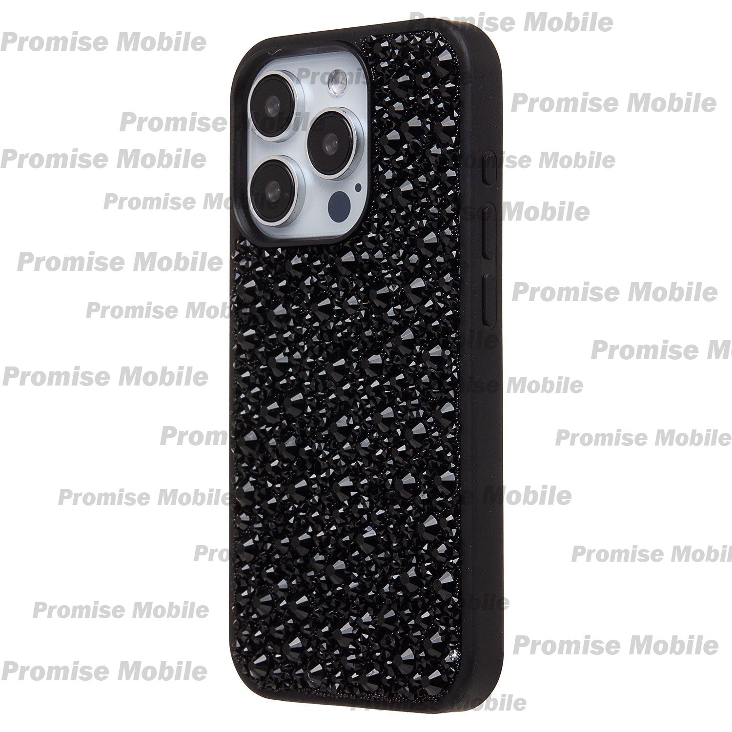 Чехол для Apple iPhone 15 Pro пластиковый POSH SHINE капли дождя <черный> ― Розничный PromiseMobile