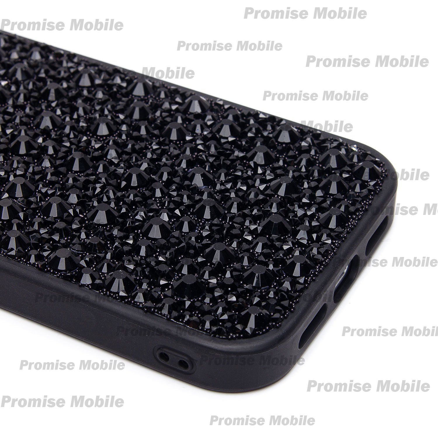 Чехол для Apple iPhone 15 Pro пластиковый POSH SHINE капли дождя <черный> ― Розничный PromiseMobile